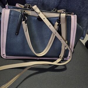 Coach Purse-Pewter Green Aurora Multi colour